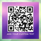 Autocollant Pour Fenêtre Code QR | Moderne Simple Élégant Scannable  (Feuille 3)