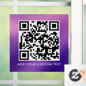Autocollant Pour Fenêtre Code QR | Moderne Simple Élégant Scannable  (Maison)