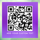 Autocollant Pour Fenêtre Code QR | Moderne Simple Élégant Scannable  (Feuille 3)