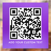 Autocollant Pour Fenêtre Code QR | Moderne Simple Élégant Scannable  (Feuille 2)