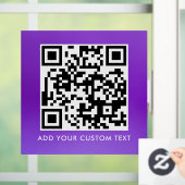 Autocollant Pour Fenêtre Code QR | Moderne Simple Élégant Scannable  (Maison)