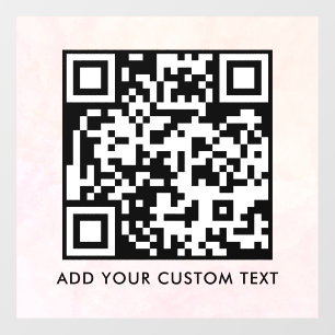 Autocollant Pour Fenêtre Code QR Moderne Simple et Élégant Scannable