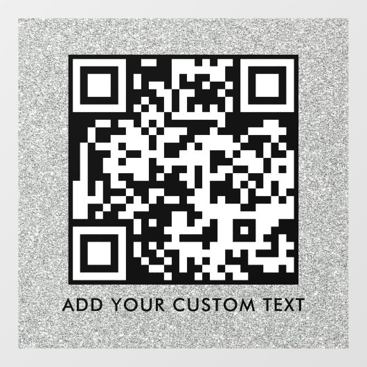 Autocollant Pour Fenêtre Code QR | Moderne Simple Scannable Élégant (Feuille)