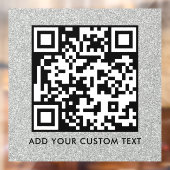 Autocollant Pour Fenêtre Code QR | Moderne Simple Scannable Élégant (Feuille 2)