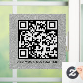 Autocollant Pour Fenêtre Code QR | Moderne Simple Scannable Élégant (Maison)