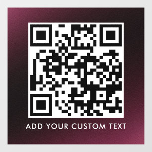 Autocollant Pour Fenêtre Code QR Moderne Simple Scannable Élégant