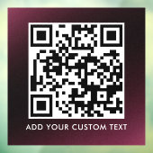 Autocollant Pour Fenêtre Code QR | Moderne Simple Scannable Élégant (Feuille 3)
