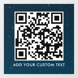 Autocollant Pour Fenêtre Code QR Moderne Simple Scannable Élégant
