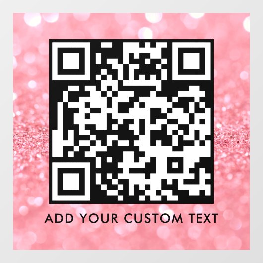 Autocollant Pour Fenêtre Code QR | Moderne Simple Scannable Élégant  (Feuille)