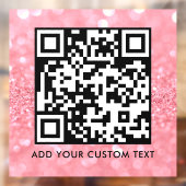 Autocollant Pour Fenêtre Code QR | Moderne Simple Scannable Élégant  (Feuille 2)