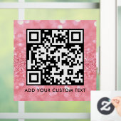 Autocollant Pour Fenêtre Code QR | Moderne Simple Scannable Élégant  (Maison)