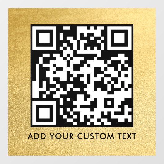 Autocollant Pour Fenêtre Code QR | Moderne Simple Scannable Élégant (Feuille)