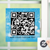 Autocollant Pour Fenêtre Code QR | Moderne Simple Scannable Élégant (Maison)