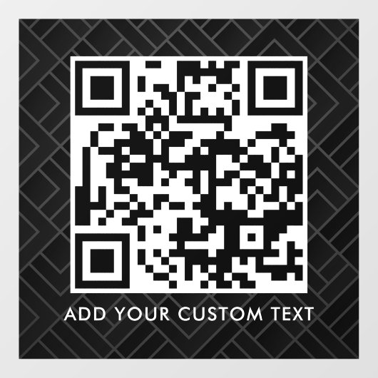 Autocollant Pour Fenêtre Code QR | Moderne Simple Scannable Élégant (Feuille)
