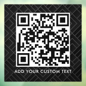 Autocollant Pour Fenêtre Code QR | Moderne Simple Scannable Élégant (Feuille 3)