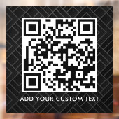 Autocollant Pour Fenêtre Code QR | Moderne Simple Scannable Élégant (Feuille 2)
