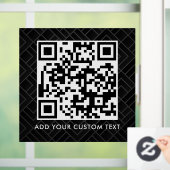 Autocollant Pour Fenêtre Code QR | Moderne Simple Scannable Élégant (Maison)