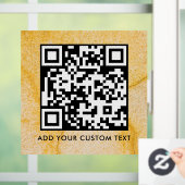 Autocollant Pour Fenêtre Code QR | Moderne Simple Scannable Élégant (Maison)