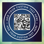 Autocollant Pour Fenêtre Code QR | Moderne Simple Scannable Élégant (Feuille 3)