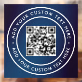 Autocollant Pour Fenêtre Code QR | Moderne Simple Scannable Élégant (Feuille 2)