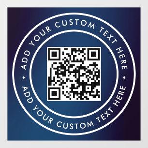 Autocollant Pour Fenêtre Code QR Moderne Simple Scannable Élégant