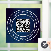 Autocollant Pour Fenêtre Code QR | Moderne Simple Scannable Élégant (Maison)