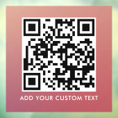 Autocollant Pour Fenêtre Code QR | Moderne Simple Scannable Élégant  (Feuille 3)