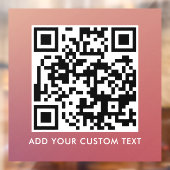 Autocollant Pour Fenêtre Code QR | Moderne Simple Scannable Élégant  (Feuille 2)