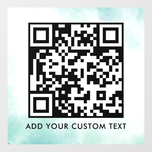 Autocollant Pour Fenêtre Code QR | Moderne Simple Scannable Élégant  (Feuille)