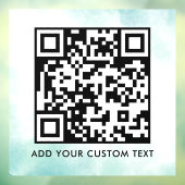 Autocollant Pour Fenêtre Code QR | Moderne Simple Scannable Élégant  (Feuille 3)