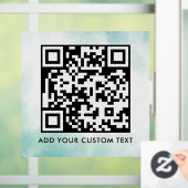 Autocollant Pour Fenêtre Code QR | Moderne Simple Scannable Élégant  (Maison)
