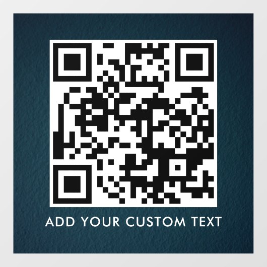 Autocollant Pour Fenêtre Code QR | Moderne Simple Scannable Élégant (Feuille)