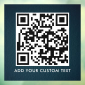 Autocollant Pour Fenêtre Code QR | Moderne Simple Scannable Élégant (Feuille 3)