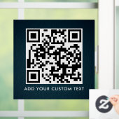 Autocollant Pour Fenêtre Code QR | Moderne Simple Scannable Élégant (Maison)