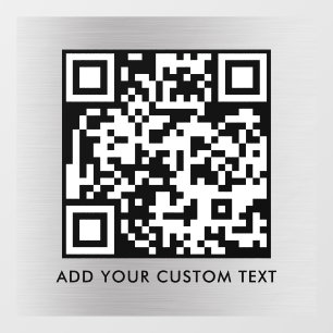 Autocollant Pour Fenêtre Code QR Moderne Simple Scannable Élégant
