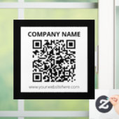 Autocollant Pour Fenêtre Code QR modifiable et conception personnalisée sim (Maison)