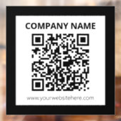 Autocollant Pour Fenêtre Code QR modifiable et conception personnalisée sim (Feuille 2)