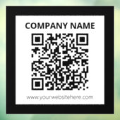 Autocollant Pour Fenêtre Code QR modifiable et conception simple personnali (Feuille 3)