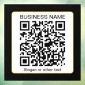 Autocollant Pour Fenêtre Code QR numérisable modifiable + votre nom d'entre (Feuille 3)