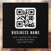 Autocollant Pour Fenêtre Code QR personnalisable & Conception de texte modi (Feuille 2)