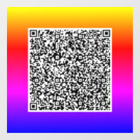 Code QR personnalisé Autocollant de fenêtre promot