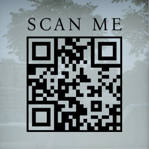 Autocollant Pour Fenêtre Code QR personnalisé pour la vitrine de la boutiqu