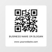 Autocollant Pour Fenêtre Code QR professionnel d'entreprise commerciale (Feuille)