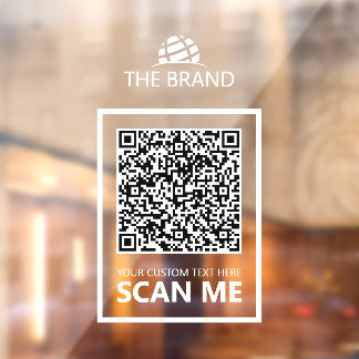 Autocollant Pour Fenêtre Code QR professionnel Scannez-moi