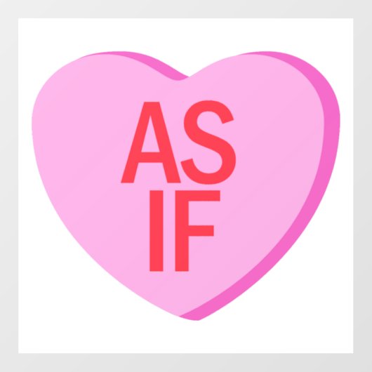 Autocollant Pour Fenêtre Coeur de bonbons - COMME SI (Feuille)