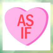 Autocollant Pour Fenêtre Coeur de bonbons - COMME SI (Feuille 3)