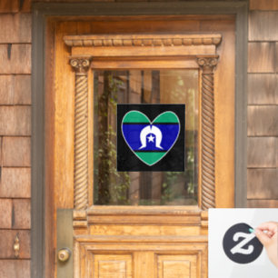 Autocollant Pour Fenêtre Coeur des îles du détroit de Torres