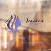 Autocollant Pour Fenêtre Coiffure & Beauté Silhouette Bue ID873 (Feuille 2)