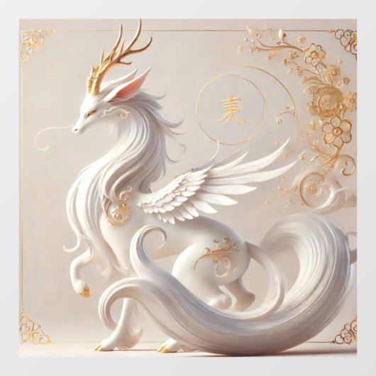 Autocollant Pour Fenêtre Collection d'Imaginaires Celestial Kirin (Feuille)