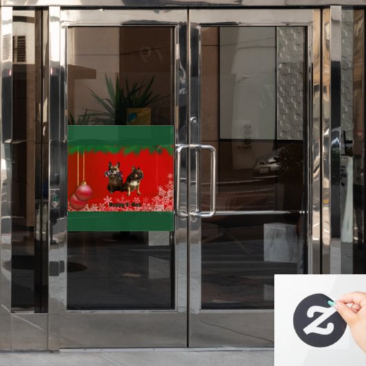 Autocollant Pour Fenêtre Colles de vitre françaises de X Mas (Porte de bureau)